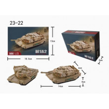 Модель танка M--1A2 (1:72) кор 19*13*5см