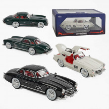 Машинка GT 18042  3 кольори, металопластик, 1:24, звук, світло, інерція, відчиняються двері, багажни