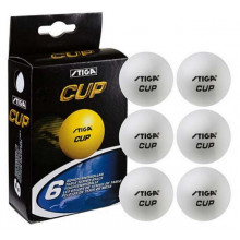 Кульки для наст тенісу (511506) Stiga Cup 3, 6 шт., білий, C--6.