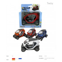 Модель легковая 5'' KT5111W RENAULT TWIZY метал.инерц.4цв.кор./96/