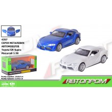 Машина метал АВТОПРОМ арт. 4357 (96шт/2) 1:38 Toyota GR Supra, відчиняються двері, у кор. 14*6*4см
