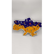 ЗД карта України 50х35см кол