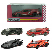 Модель легкова LAMBORGHINI VENENO 5'' KT5367W метал.інерц.відкр.дв.4кол.кор./96/