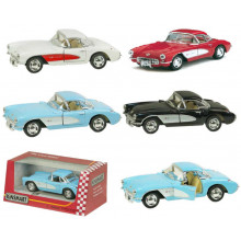 Модель легкова CHEVROLET CORVETTE (1957) 5'' KT5316W метал.інерц.відкр.дв.4кол.кор./96/