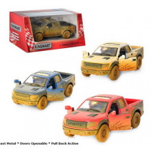 Модель пікап FORD F-150 SVT RAPTOR-SUPERCREW 5'' KT5365WY Muddy метал.інерц.відкр.дв.4кол.кор./96/