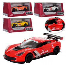 Модель легкова CHEVROLET CORVETTE C7.R 5'' KT5397W Race Car метал.інерц.відкр.дв.4кол.кор./96/