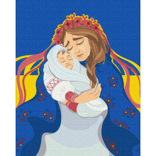 Картина за номерами: Ненька Україна ©Anastasiia Kasarda 40/50 ( без коробки)